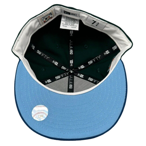 New Era 59fifty Oakland Athletics 50th Anniversary Patch‎ Hat Men's Sz 7 3/4 - Picture 5 of 5